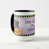 Halloween Black Lab Mok (Voorkant links)
