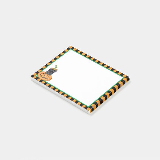 Halloween Black Lab Post-it® Notes (Schuin)