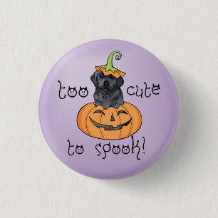 Halloween Black Lab Ronde Button 3,2 Cm