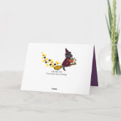 Halloween Black Labrador en Broom Kaart (Achterkant)
