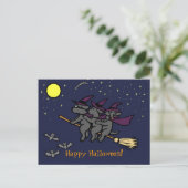 Halloween Black Labrador Riders! Briefkaart (Staand voorkant)