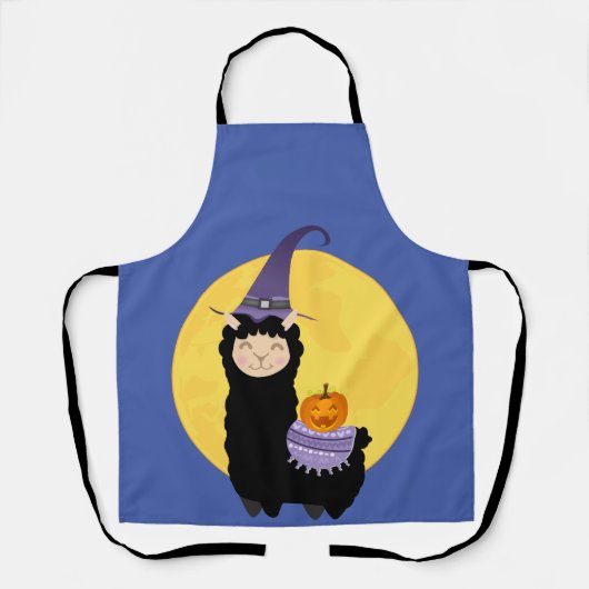 Halloween Black Llama Schort (Voorkant)