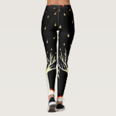 Halloween Black night fantasy scene Leggings (Achterkant)