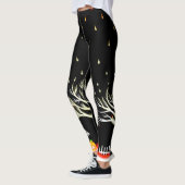 Halloween Black night fantasy scene Leggings (Links)