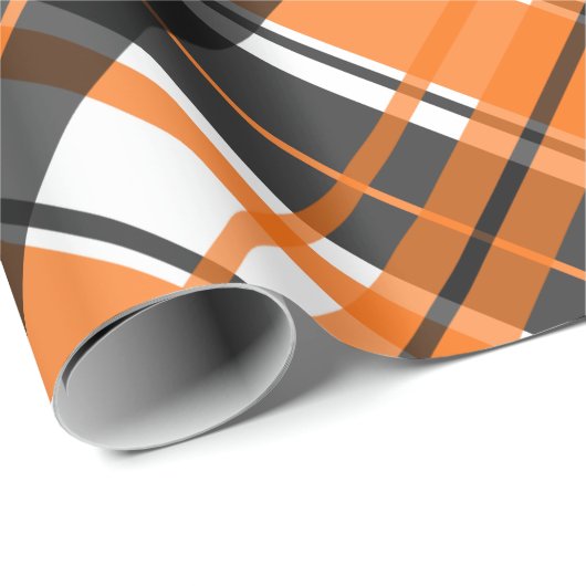 Halloween Black Oranje en White Pset Cadeaupapier (Rol Hoek)