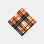 Halloween Black Oranje en White Pset Servet (Hoek)