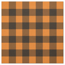 Halloween Black Oranje Gingham Check Pattern