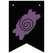 Halloween Black & Paarse Garland – Spooky Pumpkin Vlaggetjes (Derde vlag)