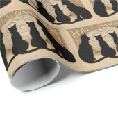  Halloween black-party over katten Cadeaupapier (Rol Hoek)