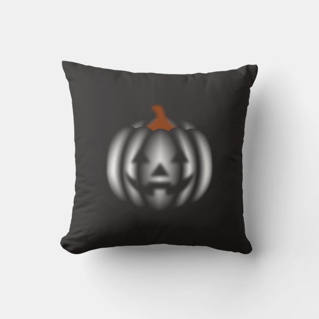 Halloween black pumpkin  kussen (Voorkant)