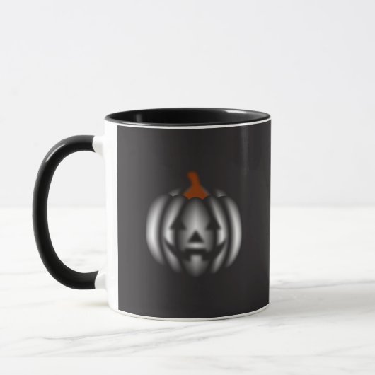 Halloween black pumpkin  mok (Links)