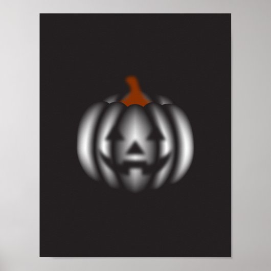 Halloween black pumpkin  poster (Voorkant)