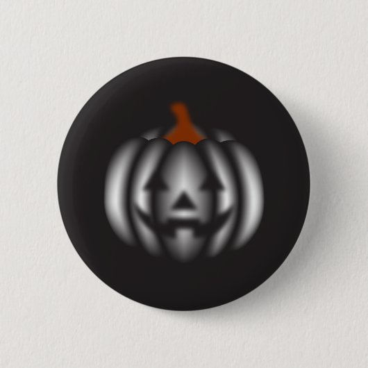 Halloween black pumpkin  ronde button 5,7 cm (Voorkant)