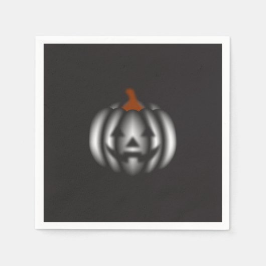 Halloween black pumpkin  servet (Voorkant)