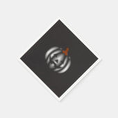 Halloween black pumpkin  servet (Hoek)