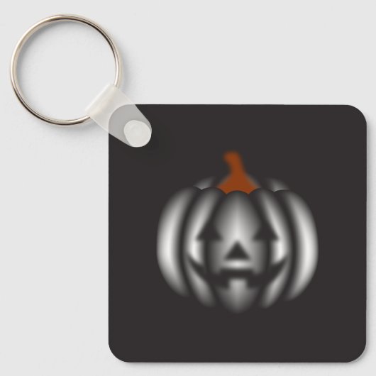 Halloween black pumpkin  sleutelhanger (Voorkant)