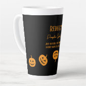 Halloween Black Pumpkin Spice Sweet of Nice Latte Mok (Linkerhoek)