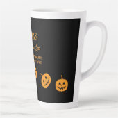 Halloween Black Pumpkin Spice Sweet of Nice Latte Mok (Rechts)
