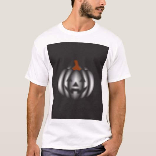 Halloween black pumpkin  t-shirt (Voorkant)