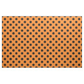 Halloween Black Sinaasappel Polka Dot Stof (Yard (91,4 cm))