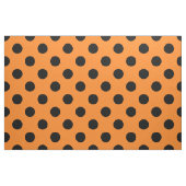 Halloween Black Sinaasappel Polka Dot Stof (Fat Quarter)