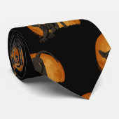 Halloween Black sphynx cat stropdas (Opgerold)