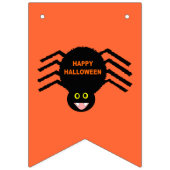Halloween Black Spider Bunting Flags Vlaggetjes (Tweede vlag)