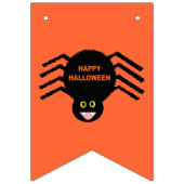 Halloween Black Spider Bunting Flags Vlaggetjes (Eerste vlag)