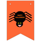 Halloween Black Spider Bunting Flags Vlaggetjes (Derde vlag)