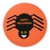 Halloween Black Spider Ceramic Knob Keramische Knop (Voorkant)