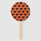 Halloween Black Spider Custom Hand Fan Handwaaier (Achterkant)