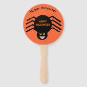 Halloween Black Spider Custom Hand Fan Handwaaier (Voorkant)