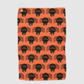Halloween Black Spider Golf Towel Golfhanddoek (Voorkant)