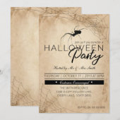 Halloween Black Spider Kaart (Voorkant / Achterkant)