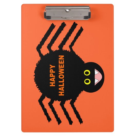 Halloween Black Spider-klembord Klembord (Voorkant)