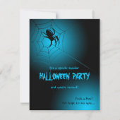 Halloween Black Spider op internet Kaart (Voorkant)