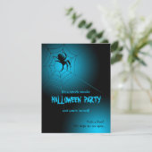 Halloween Black Spider op internet Kaart (Staand voorkant)