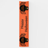 Halloween Black Spider persoonlijke banner (Verticaal)