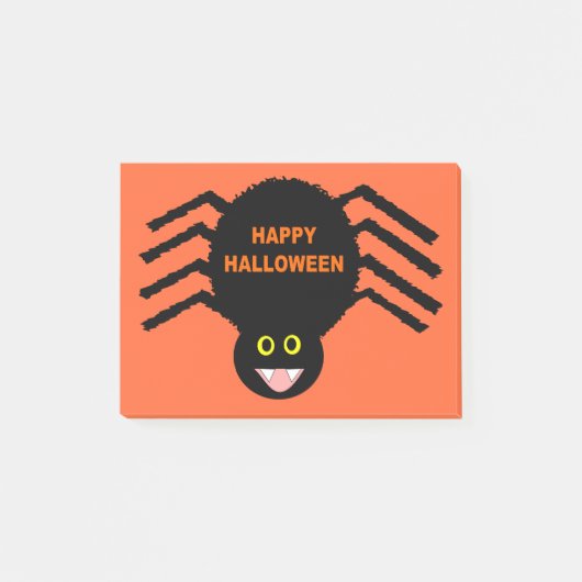 Halloween Black Spider Post merkt Pad op Post-it® Notes (Voorkant)