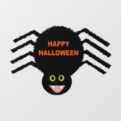 Halloween Black Spider Raamsticker (Vel)