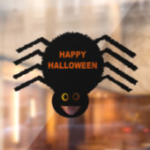Halloween Black Spider Raamsticker (Vel 2)