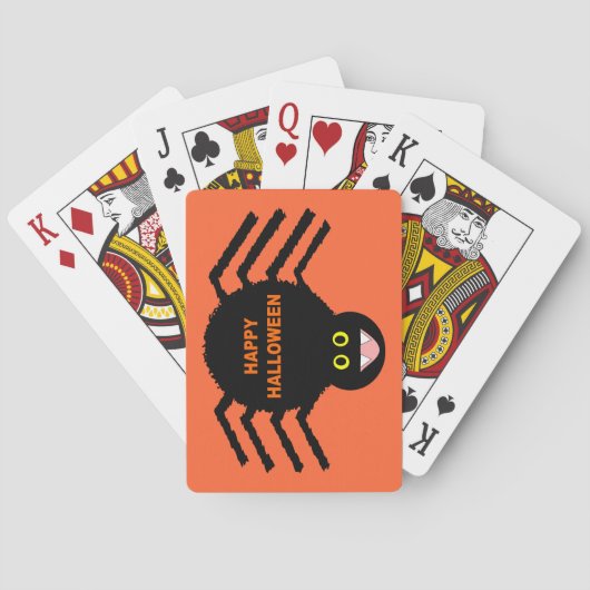 Halloween Black Spider-spelkaarten Speelkaarten (Achterkant)