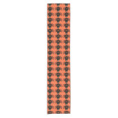 Halloween Black Spider Table Runner Korte Tafelloper (Voorkant)