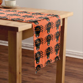 Halloween Black Spider Table Runner Korte Tafelloper (Voorbeeld)