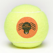 Halloween Black Spider Tennisballen (Voorkant)