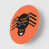 Halloween Black Spider Wall klok (Hoek)