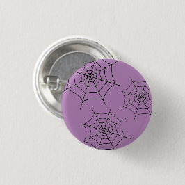 Halloween Black Spiderweb - Round Pin-up Badge Ronde Button 3,2 Cm