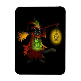 Halloween Black Witch Cat Magnet Magneet