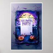Halloween blanco uitnodiging poster (Voorkant)