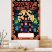 Halloween blanco uitnodiging poster (Keuken)
